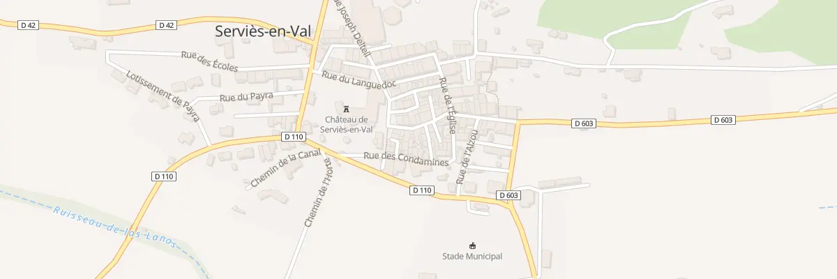Plan du 88 Le Village à Serviès-en-Val