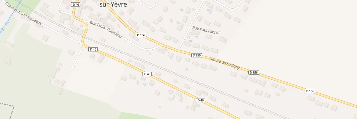 Plan du 14 Rte de Savigny à Moulins-sur-Yèvre