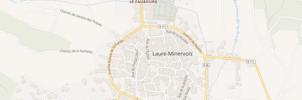 Plan du 132 Le Village à Laure-Minervois