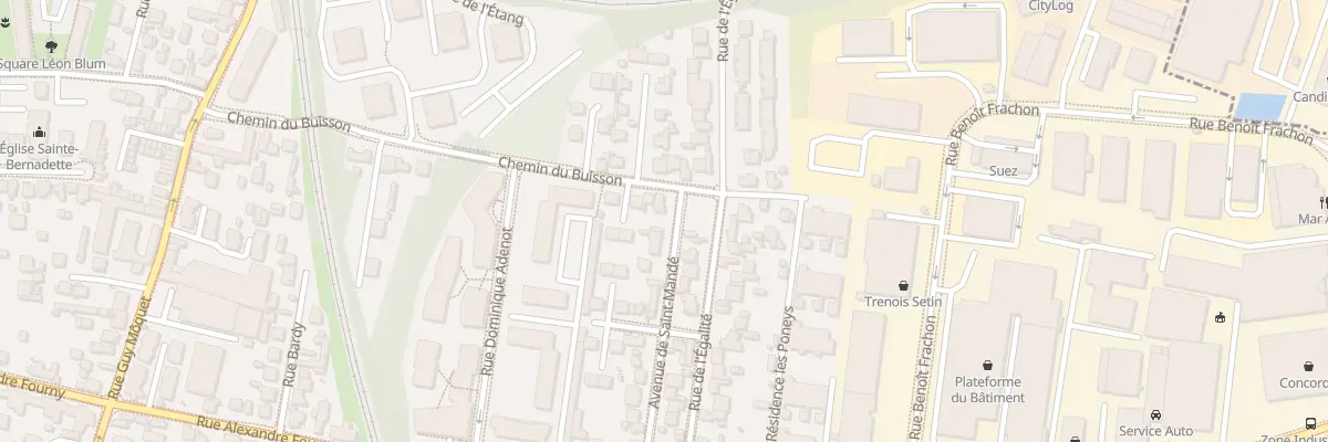 Plan du 21 Av de Saint Mande à Champigny-sur-Marne