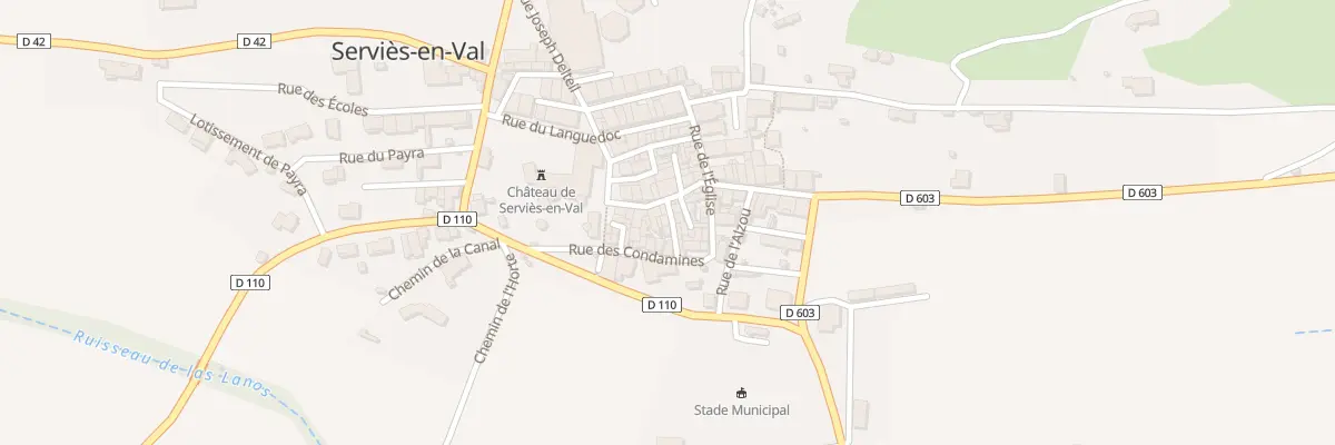 Plan du 86 Le Village à Serviès-en-Val