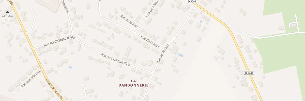 Plan du 3 Rue de la Paix à Lorris