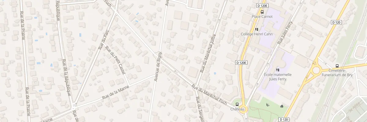 Plan du 20B Rue du Mal Foch à Bry-sur-Marne