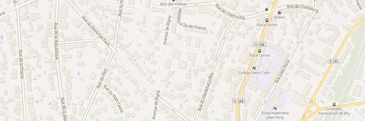 Plan du 54 Av de Rigny à Bry-sur-Marne