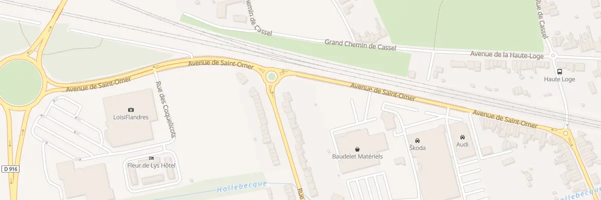Plan du 308 Rue de Calais à Hazebrouck