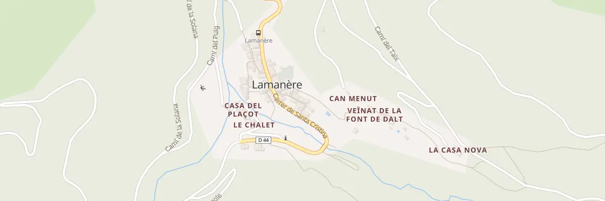 Plan du 16 Cae de Dalt à Lamanère