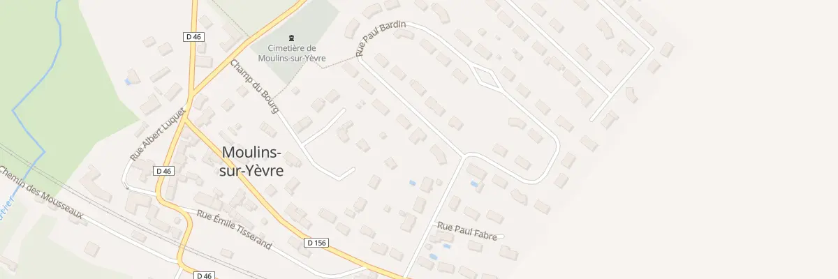 Plan du 48 Rue Paul Bardin à Moulins-sur-Yèvre