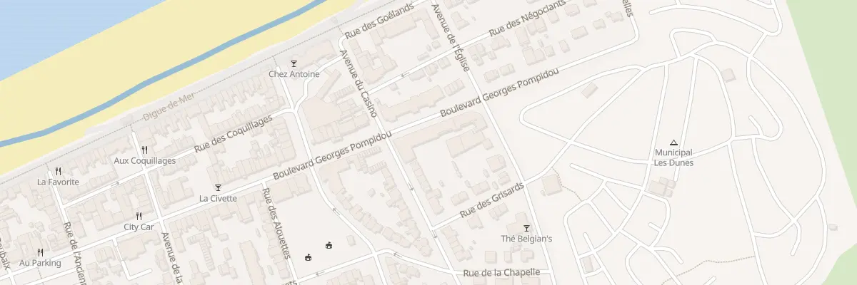 Plan du 1004 Bd Georges Pompidou à Bray-Dunes