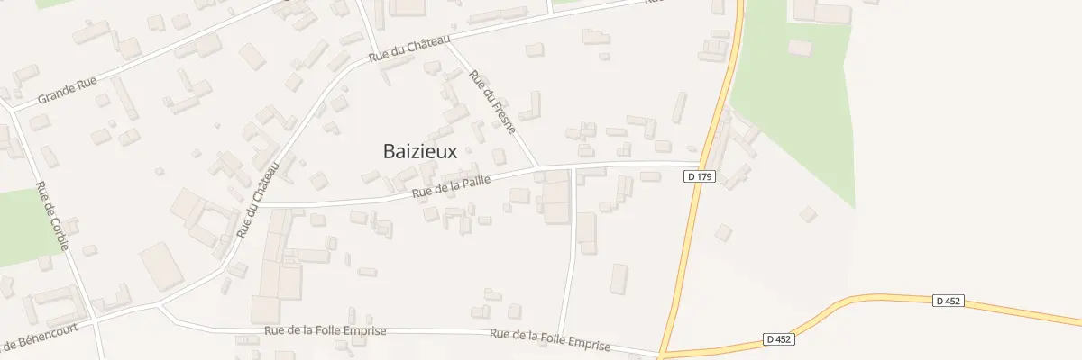 Plan du 5 Rue de la Paille à Baizieux