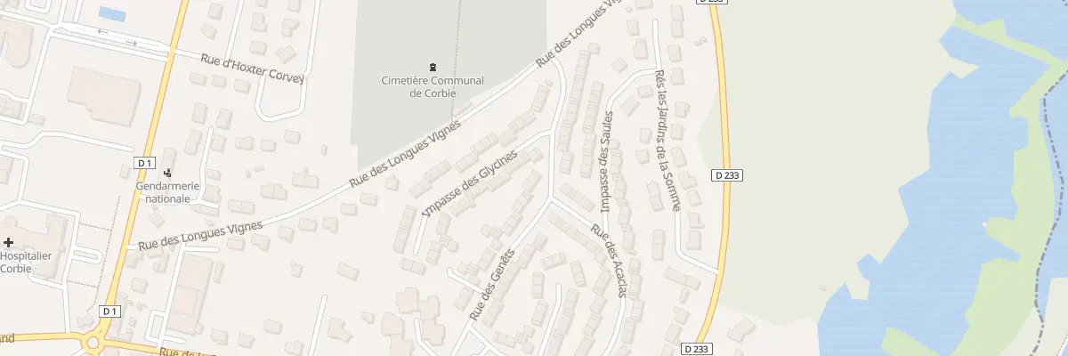 Plan du 29 Rue des Genêts à Corbie