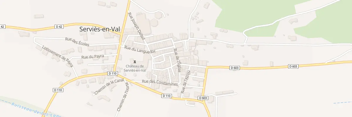 Plan du 59 Le Village à Serviès-en-Val