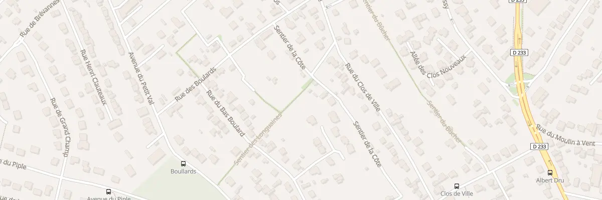 Plan du 12 Sen de la Côte à Sucy-en-Brie