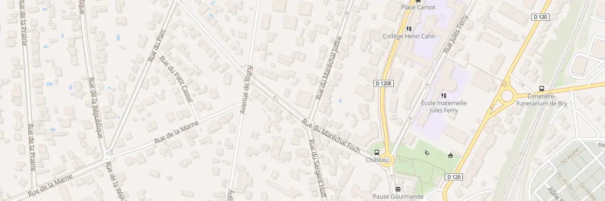 Plan du 1 Rue du Mal Joffre à Bry-sur-Marne