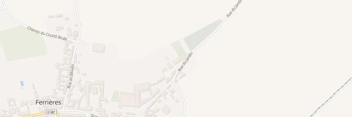 Plan du 11 Rue du Jardin à Ferrières