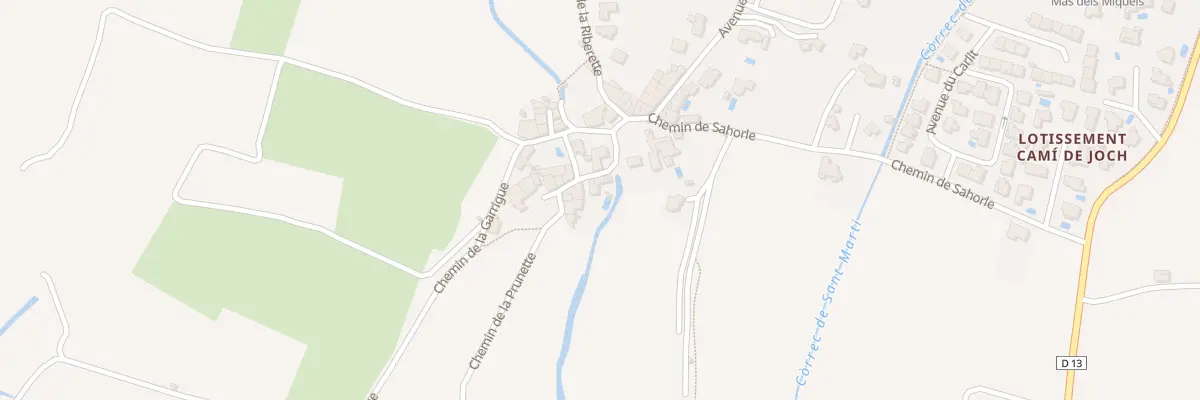 Plan du 1 Che de la Prunette à Vinça