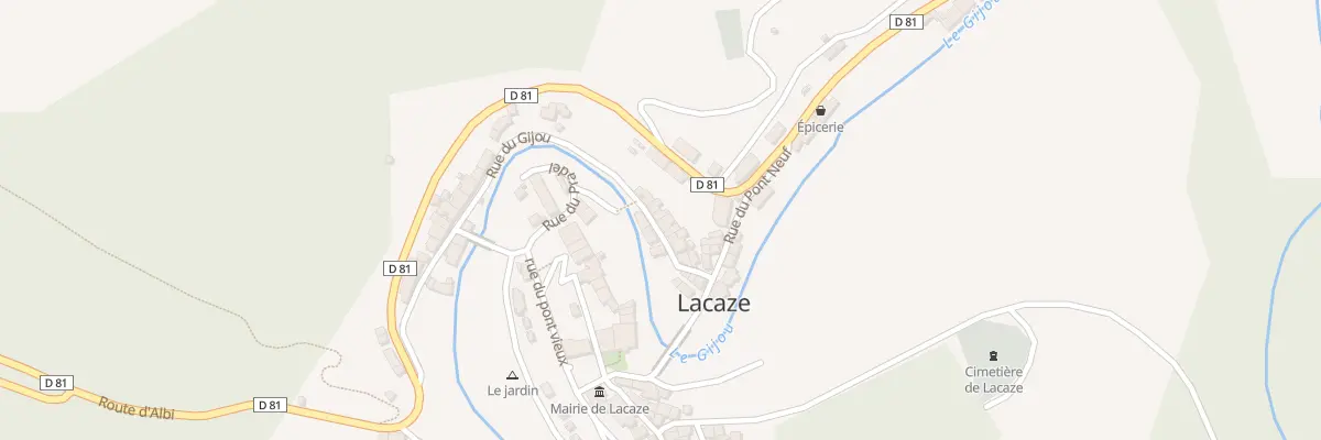 Plan du 12 Rue du Gijou à Lacaze