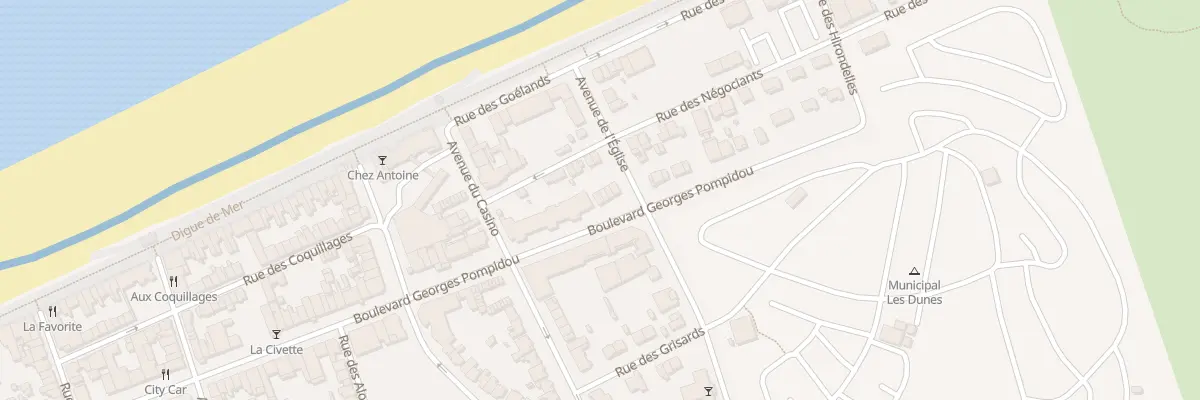 Plan du 1007 Bd Georges Pompidou à Bray-Dunes