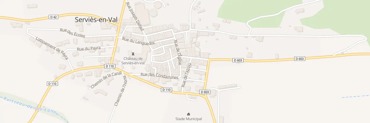 Plan du 103 Le Village à Serviès-en-Val