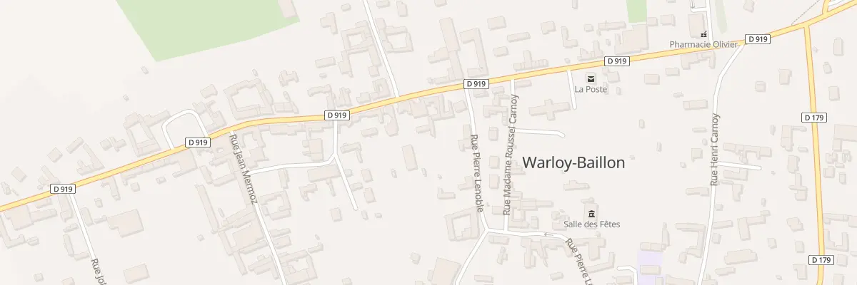 Plan du 25 Rue du Gal Leclerc à Warloy-Baillon