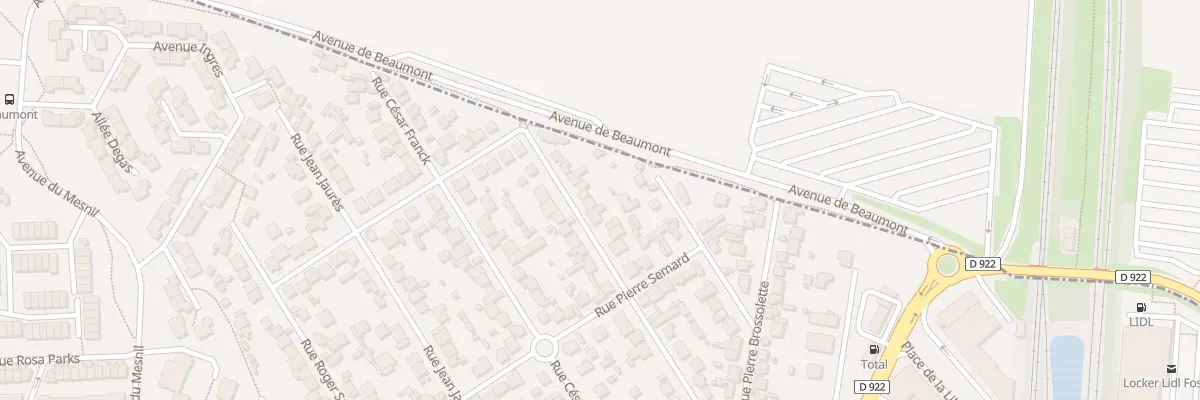 Plan du 36 Rue P Vaillant Couturier à Fosses