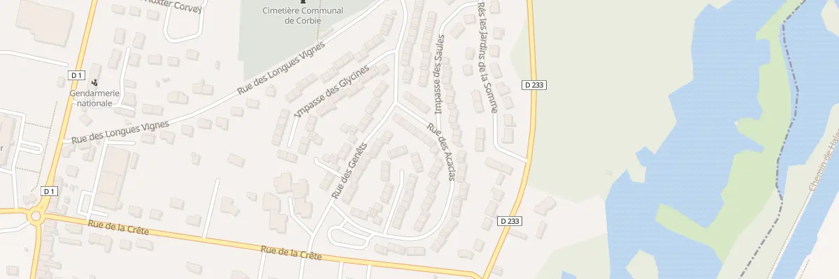 Plan du 27 Rue des Acacias à Corbie