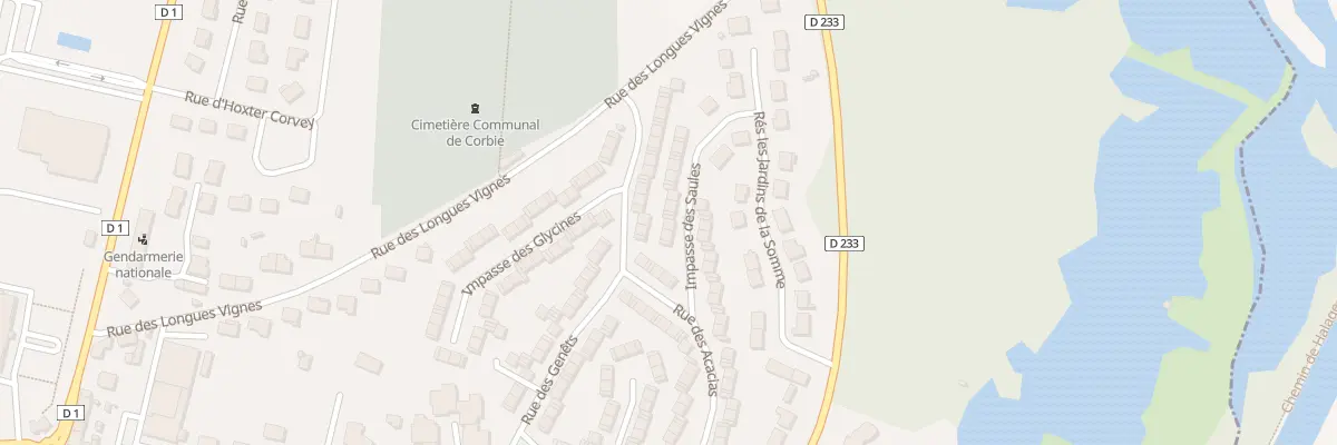 Plan du 3 Rue des Saules à Corbie