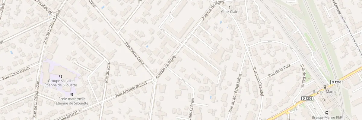 Plan du 74T Av de Rigny à Bry-sur-Marne
