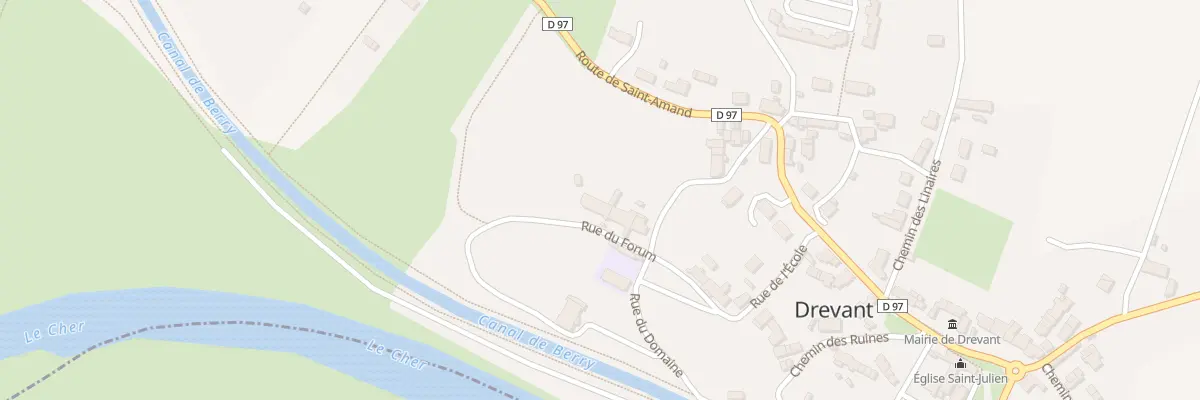 Plan du 6 Rue du Forum à Drevant