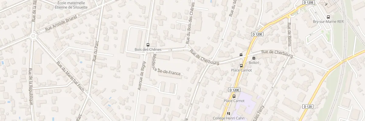 Plan du 2 Rue du Bois des Chênes à Bry-sur-Marne