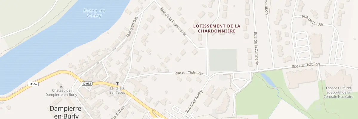 Plan du 13 Rue de Châtillon à Dampierre-en-Burly