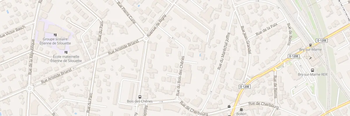 Plan du 13T Rue du Bois des Chênes à Bry-sur-Marne