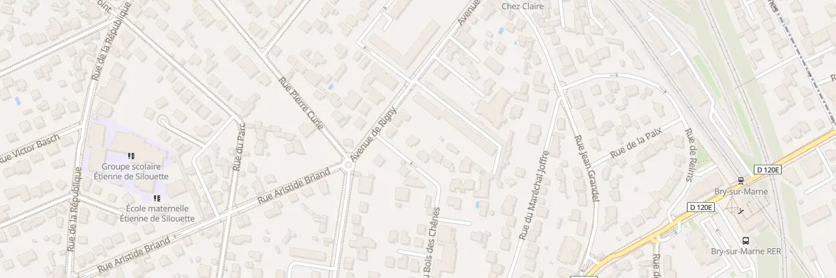 Plan du 12 Rue du Bois des Chênes à Bry-sur-Marne