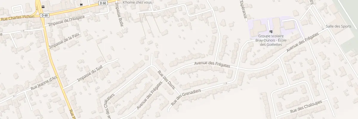 Plan du 37 Av des Frégates à Bray-Dunes