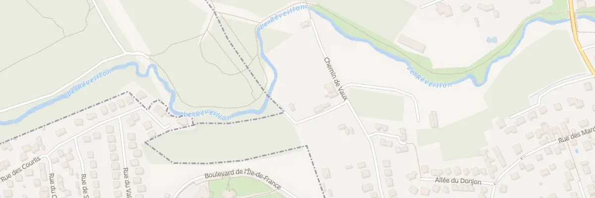 Plan de Che du Pont de Paris à Villecresnes