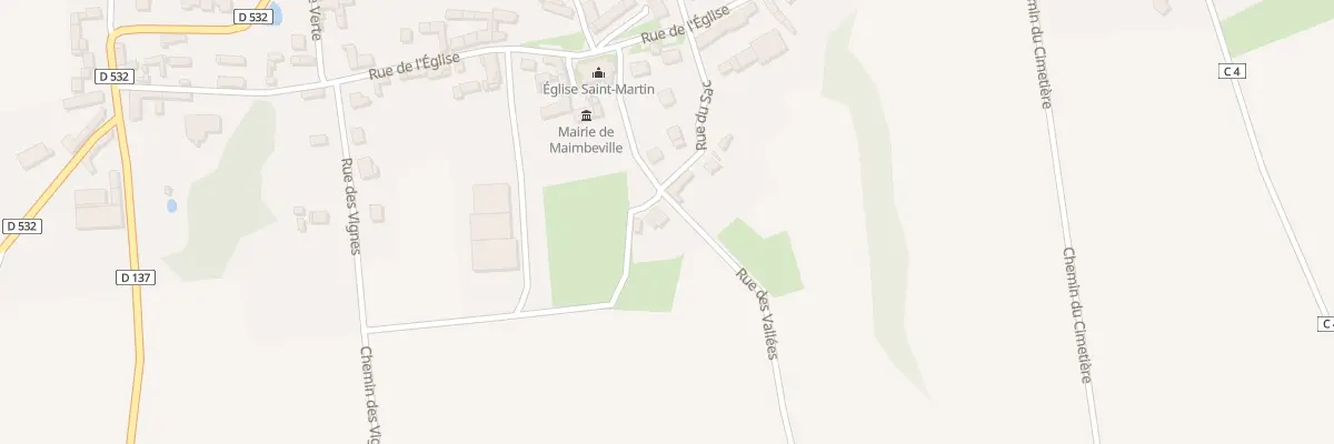 Plan du 3 Rue des Vallées à Maimbeville