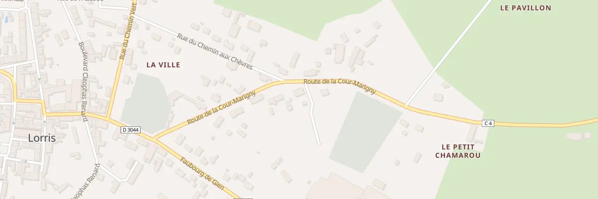 Plan du 12 Rte de la Cour Marigny à Lorris