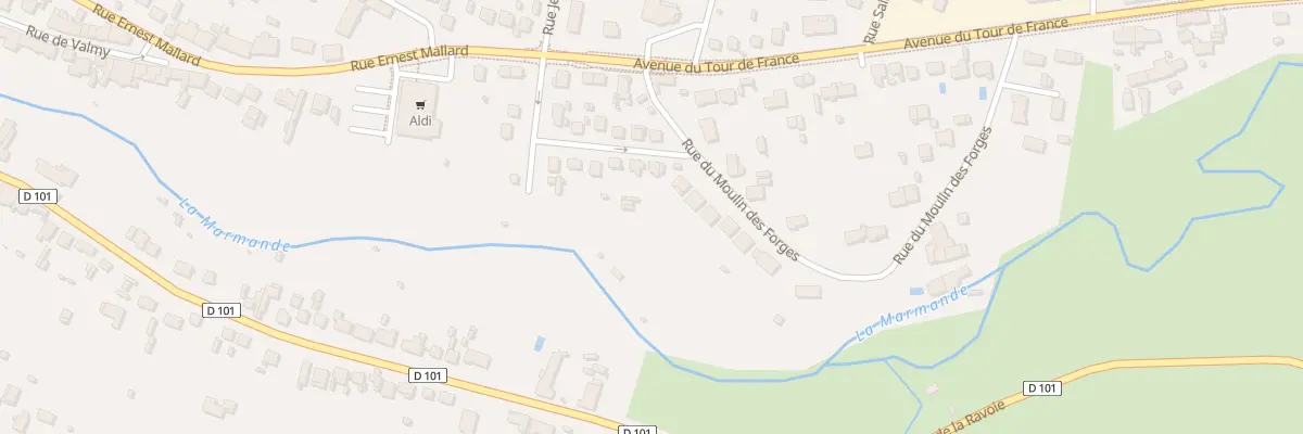 Plan du 8 Rue du Moulin des Forges à Saint-Amand-Montrond