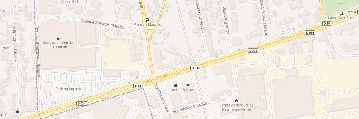 Plan du 13T Bd du Marechal Foch à Neuilly-sur-Marne