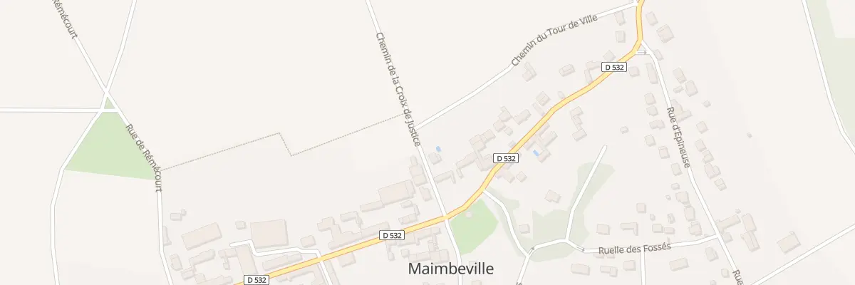Plan du 2 Le Village à Maimbeville