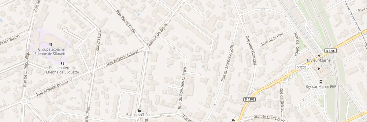 Plan du 15 Rue du Bois des Chênes à Bry-sur-Marne