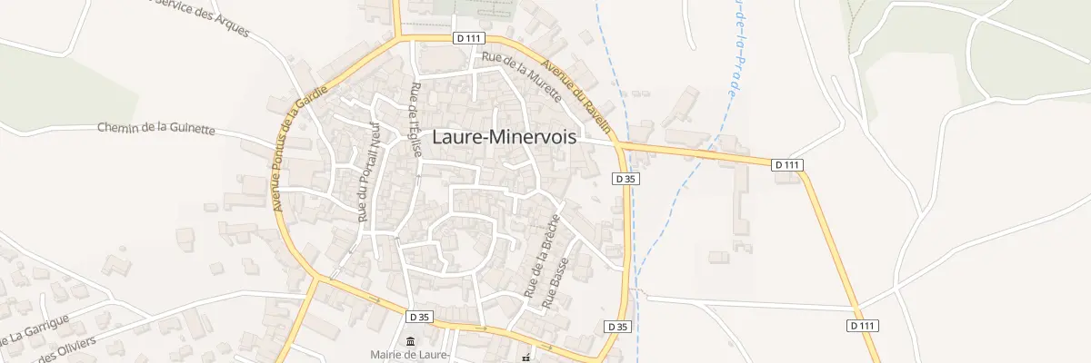 Plan du 7 Rue de la Bréche à Laure-Minervois