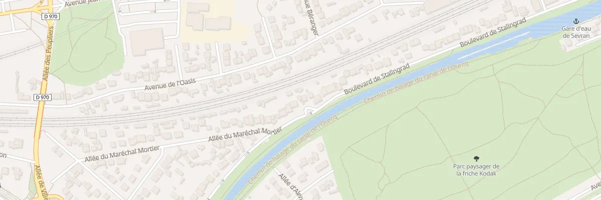 Plan du 2 All d’Eu à Sevran