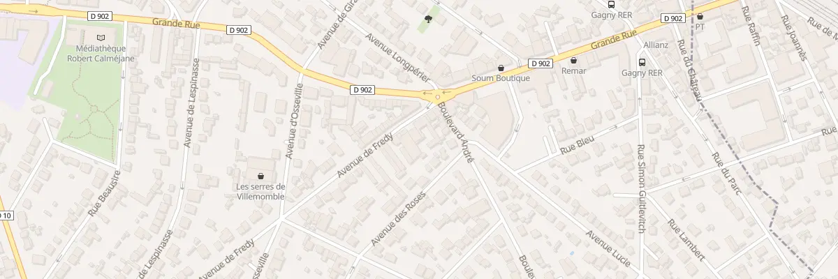 Plan du 5 Av de Fredy à Villemomble