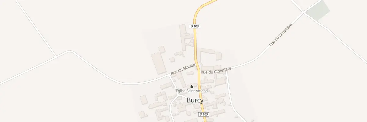 Plan du 4 Rue du Moulin à Burcy