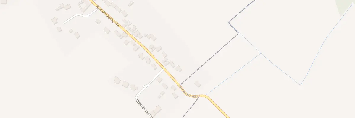 Plan du 85 Rue de Lapugnoy à Allouagne
