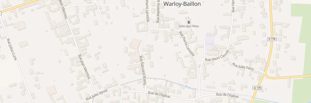 Plan du 1 Rue Edouard Branly à Warloy-Baillon