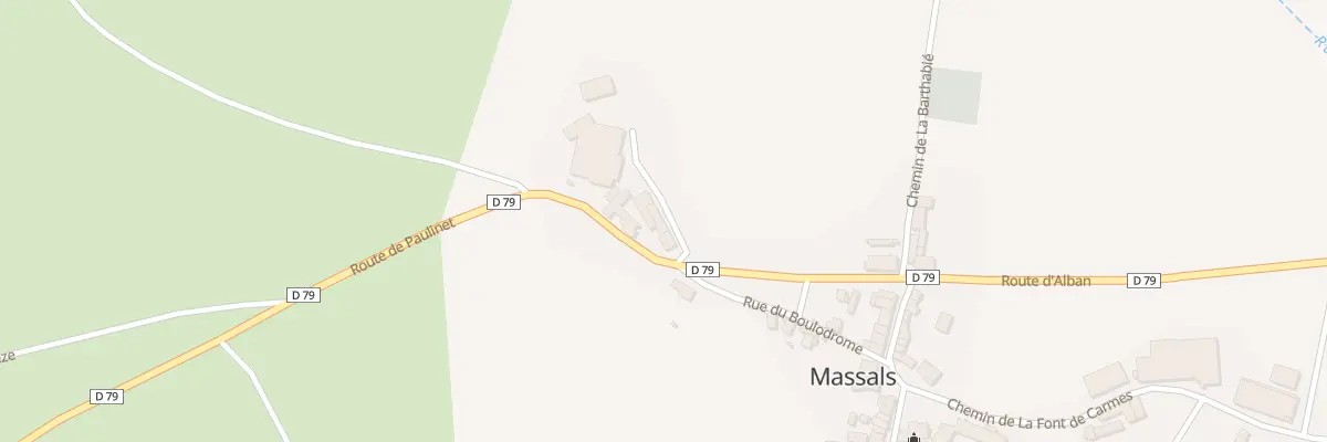 Plan du 204 Rte de Paulinet à Massals