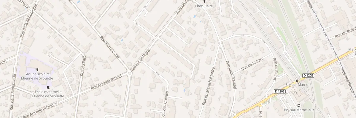 Plan du 76 Av de Rigny à Bry-sur-Marne