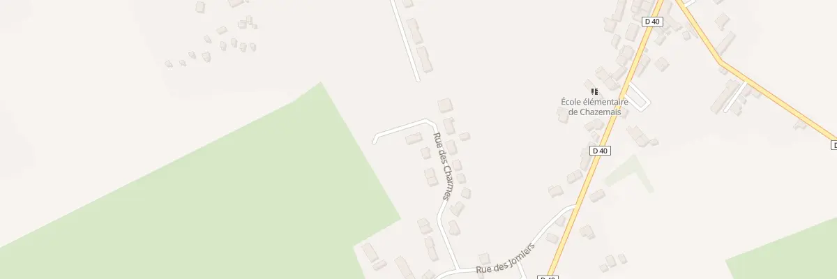 Plan du 13 Rue des Charmes à Chazemais