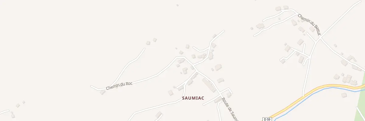 Plan du 1 Che du Roc à Laroquevieille